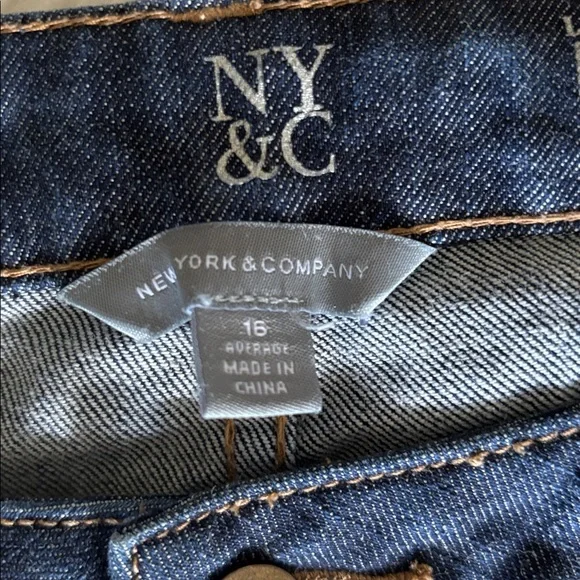New York & Company Dark Blue Boot Cut Jeans - Picture 3 of 8
